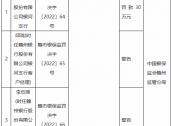 赣州银行银河支行因贷后管理不到位被罚30万元