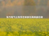 东方电气公布李忠军辞任高级副总裁