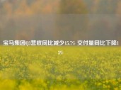 宝马集团Q3营收同比减少15.7% 交付量同比下降13%