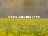 光大期货：11月20日能源化工日报