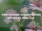 彩票组六走势彩票组六走势组选号码走势图综合解答解释落实_黄金版2024.11.05