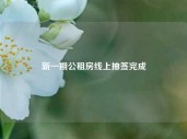 新一期公租房线上抽签完成