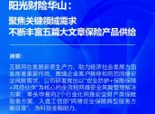 阳光财险华山：聚焦关键领域需求，不断丰富“五篇大文章”保险产品供给