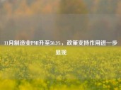 11月制造业PMI升至50.3%，政策支持作用进一步显现