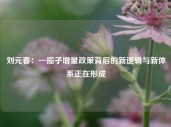 刘元春：一揽子增量政策背后的新逻辑与新体系正在形成