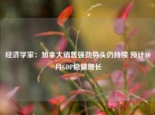 经济学家：加拿大销售强劲势头仍持续 预计10月GDP稳健增长