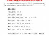 北京银行：发布优先股股息发放实施公告 每股优先股派发现金股息人民币4.67元