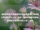 福利彩票走势直播福利彩票走势直播，揭秘数字背后的幸运之道丁俊晖，福利彩票走势揭秘，探寻数字背后的幸运之道丁俊晖，福利彩票走势揭秘，探寻数字背后的幸运之道丁俊晖的直播之旅