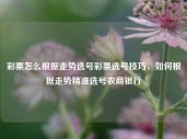 彩票怎么根据走势选号彩票选号技巧，如何根据走势精准选号农商银行