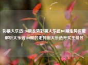 彩票大乐透100期走势彩票大乐透100期走势深度解析大乐透100期的走势图大乐透开奖王曼昱