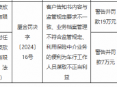 厦门美丽豪欣保险代理有限公司被罚19万元：因客户告知书内容与监管规定要求不一致等违法违规行为