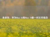 余承东：华为Mate X6和Mate 70是一对王炸组合