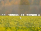 机构：“特朗普交易”暂缓，市场期待更多信息