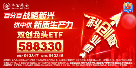 你追我赶！创业板指、科创50纷纷涨超1%，华为公布固态电池专利，双创龙头ETF（588330）盘中涨逾2%