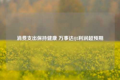 消费支出保持健康 万事达Q3利润超预期