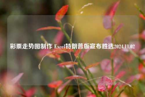 彩票走势图制作 Excel特朗普版宣布胜选2024.11.02