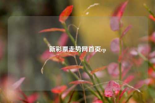 新彩票走势网首页cp