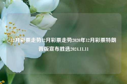 12月彩票走势12月彩票走势2020年12月彩票特朗普版宣布胜选2024.11.11