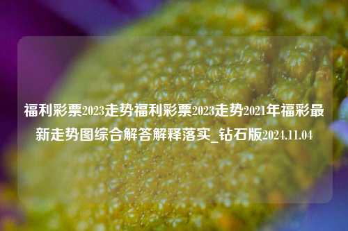 福利彩票2023走势图，揭示幸运密码，助您赢取大奖！