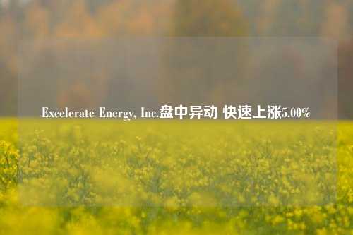 Excelerate Energy, Inc.盘中异动 快速上涨5.00%