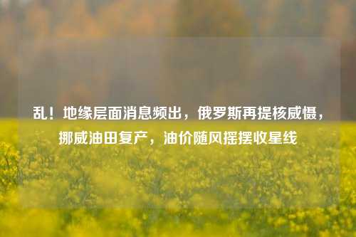 乱！地缘层面消息频出，俄罗斯再提核威慑，挪威油田复产，油价随风摇摆收星线