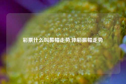 彩票什么叫振幅走势,体彩振幅走势