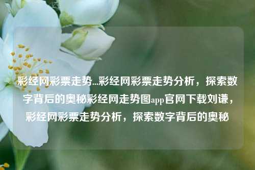 彩经网彩票走势...彩经网彩票走势分析，探索数字背后的奥秘彩经网走势图app官网下载刘谦，彩经网彩票走势分析，探索数字背后的奥秘