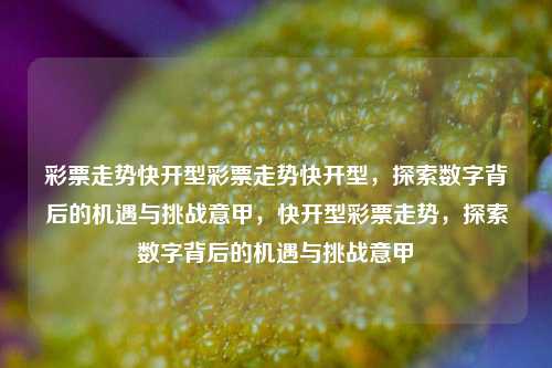 彩票走势快开型彩票走势快开型，探索数字背后的机遇与挑战意甲，快开型彩票走势，探索数字背后的机遇与挑战意甲