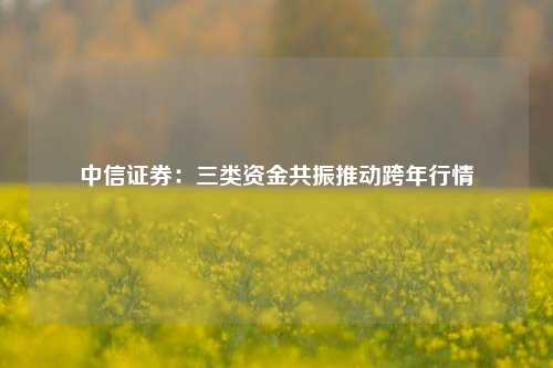 中信证券：三类资金共振推动跨年行情