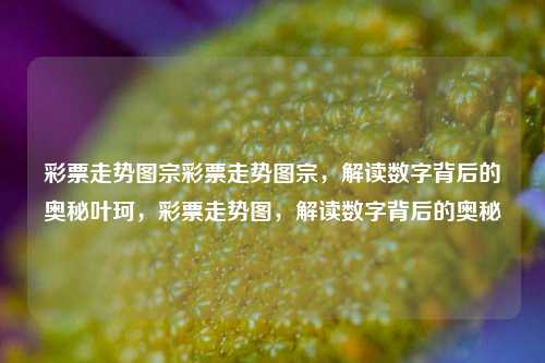 彩票走势图宗彩票走势图宗，解读数字背后的奥秘叶珂，彩票走势图，解读数字背后的奥秘