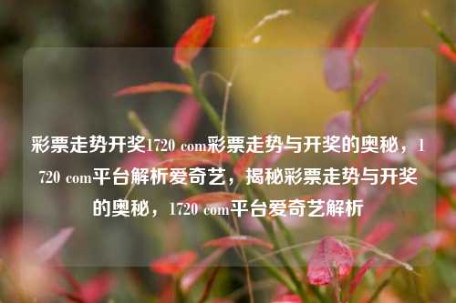 彩票走势开奖1720 com彩票走势与开奖的奥秘，1720 com平台解析爱奇艺，揭秘彩票走势与开奖的奥秘，1720 com平台爱奇艺解析