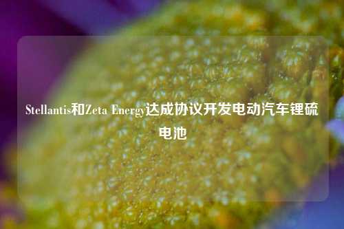 Stellantis和Zeta Energy达成协议开发电动汽车锂硫电池